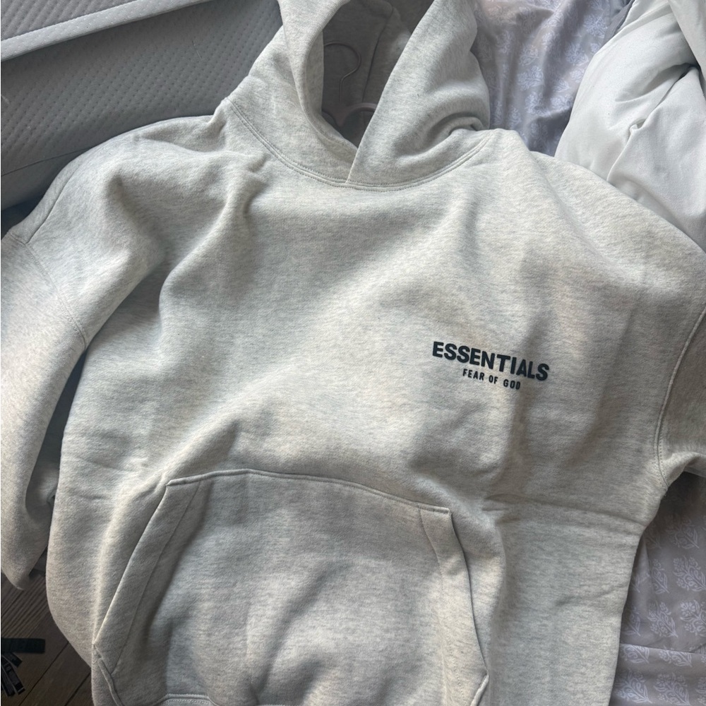 Essentials Fear of God light oatmeal Hoodie